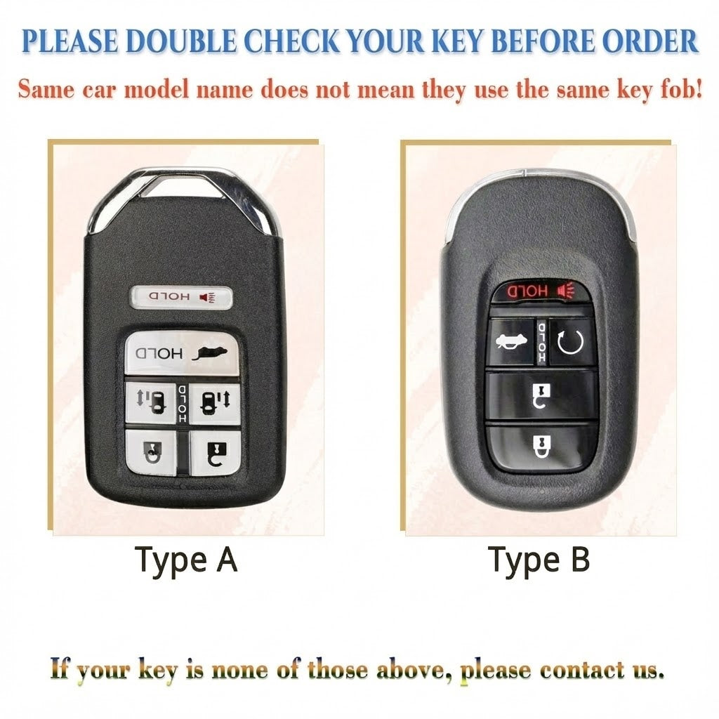 Leather Key Fob Cover for CR-V, Civic, Accord, Pilot, HR-V, CR-Z, Odyssey, Ridgeline & Crosstour – Personalized Handmade – NorthCrafts | NorthCrafts
