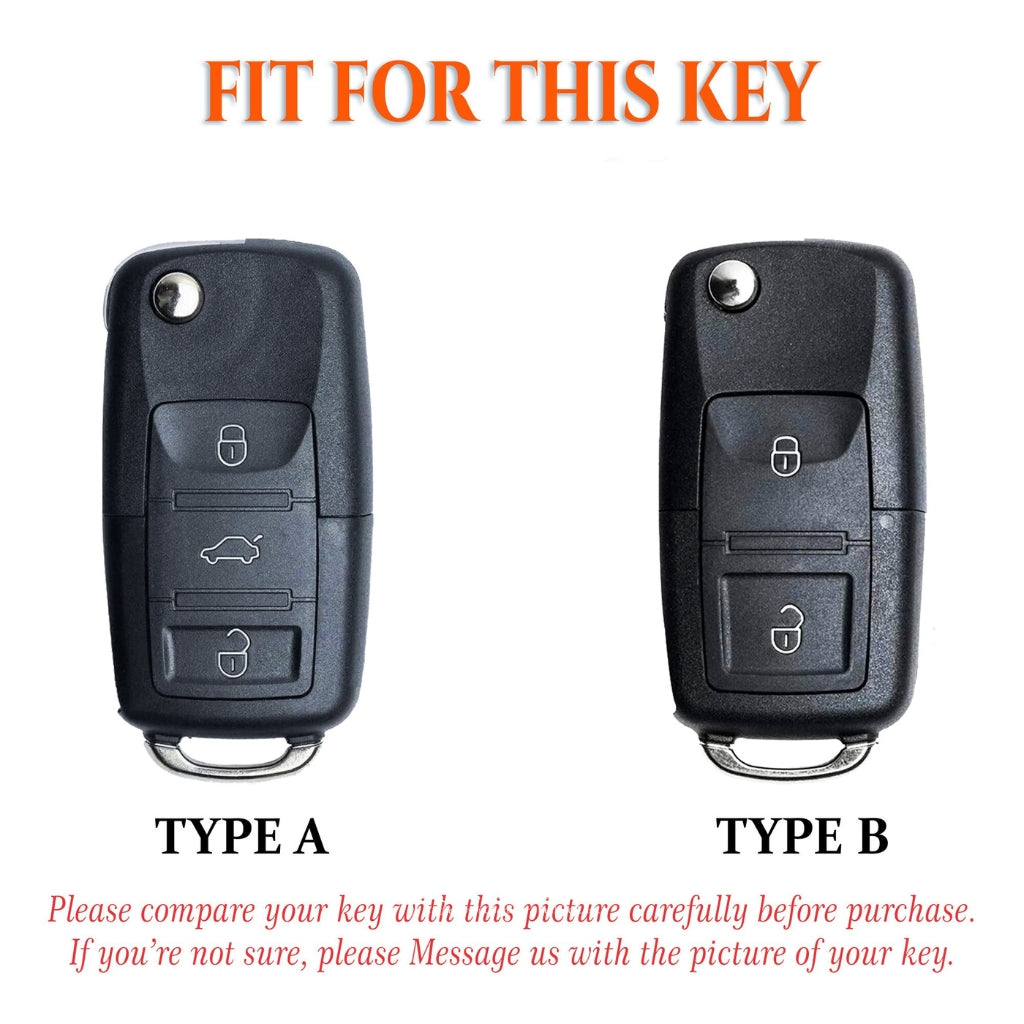 Leather Flip Key Fob Cover for VW Jetta, Golf, Polo MK8, Passat, Tiguan & Beetle (2/3 Buttons) – Personalized Handmade – NorthCrafts | NorthCrafts