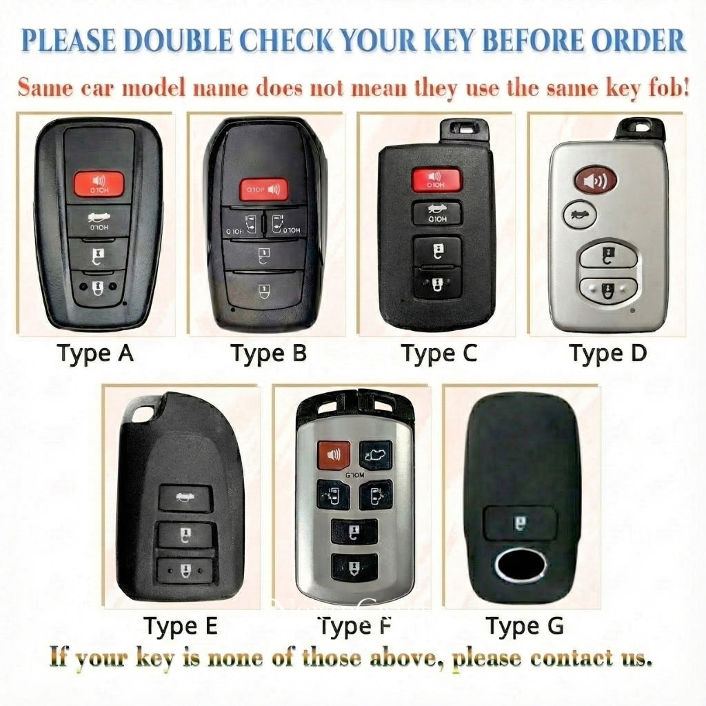 Handcrafted Leather Key Cover for 2020–2024 RAV4, Camry, Corolla, Avalon, C-HR, Prius, GT86 & Highlander – NorthCrafts