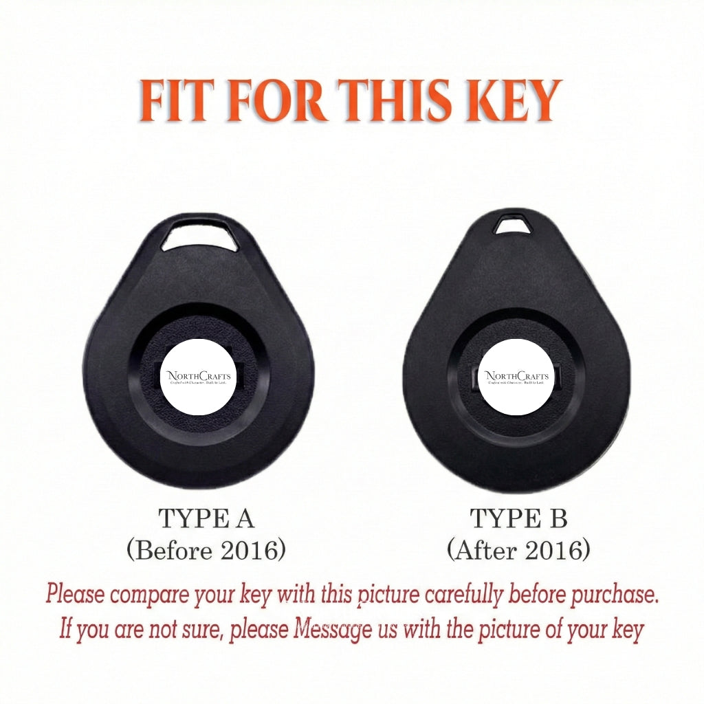 Leather Key Fob Cover for Harley-Davidson Motorcycles All Models | NorthCrafts