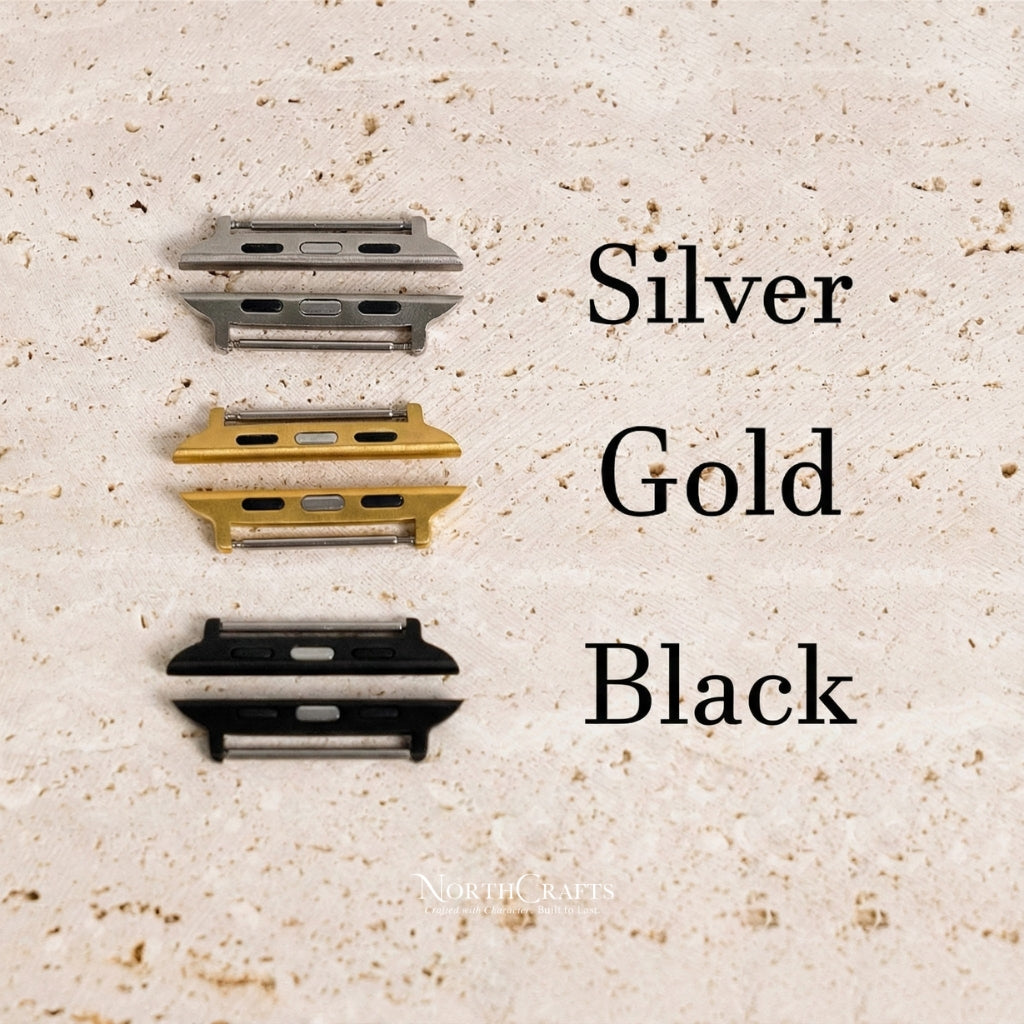 Personalized Handcrafted Leather Double Wrap iWatch Band (38mm–49mm) for Apple Watch Series SE2, 11, 10, 9, 8 & 7 – NorthCrafts