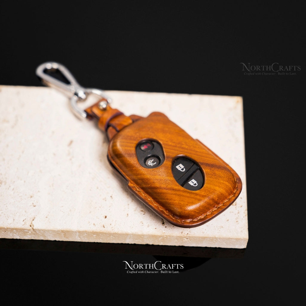 Leather Key Fob Cover for Lexus RX350, ES350, GS300, GS350, GS430, GS450h, IS C, IS250, IS350, LS460 & LS600h – Personalized Handmade – NorthCrafts | NorthCrafts