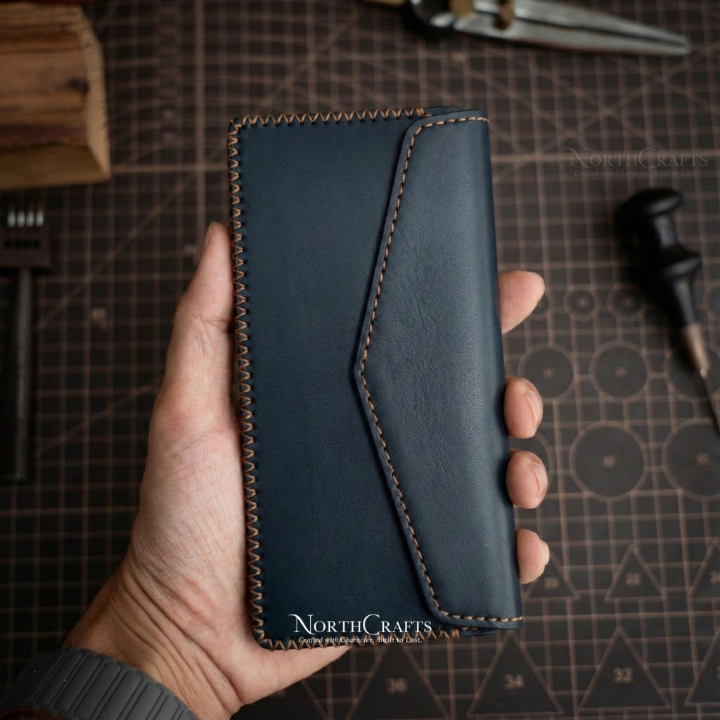 Leather Dual Phone Holster with Belt Loop for Samsung Galaxy Z, S, A & M Series – Personalized Handmade – NorthCrafts | NorthCrafts