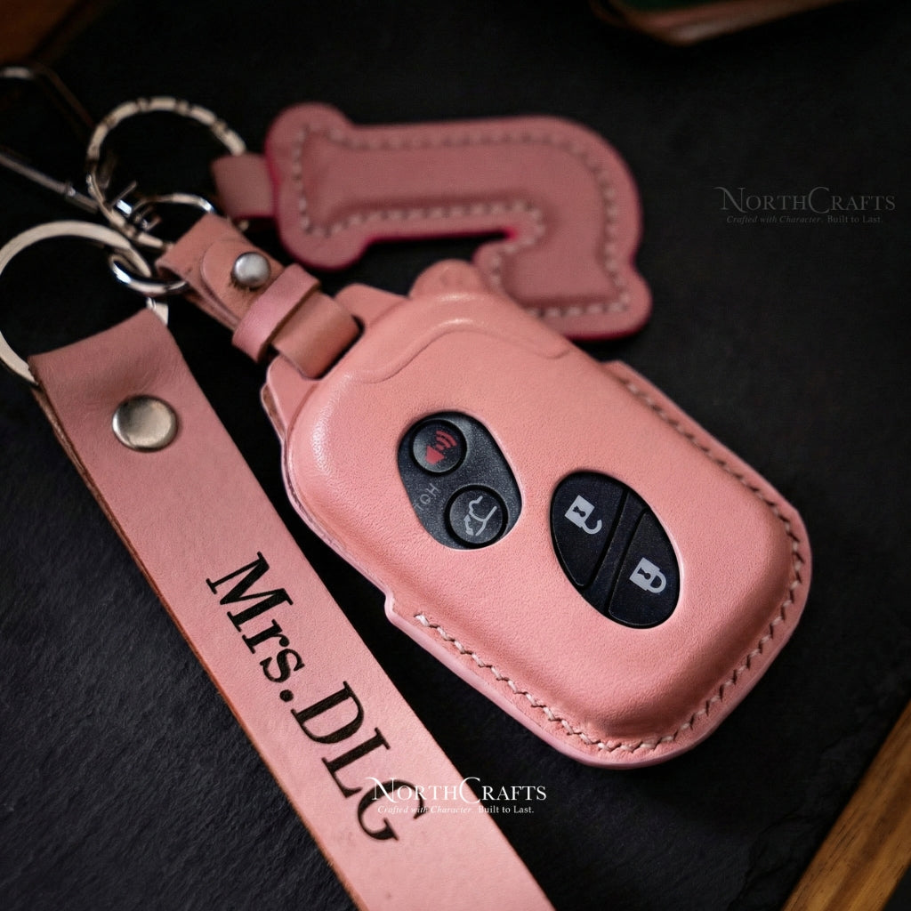 Leather Key Fob Cover for Lexus RX350, ES350, GS300, GS350, GS430, GS450h, IS C, IS250, IS350, LS460 & LS600h – Personalized Handmade – NorthCrafts | NorthCrafts