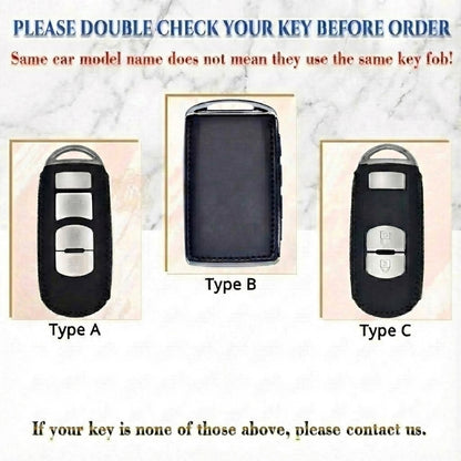 Leather Key Fob Cover for Mazda 3, Mazda 6, CX-5 & CX-8 – Personalized Handmade – NorthCrafts | NorthCrafts