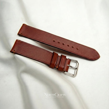 Brown Genuine Leather Watch Strap – Personalized Handmade – NorthCrafts | NorthCrafts