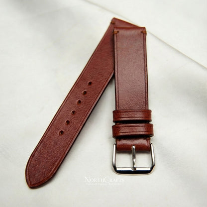 Brown Genuine Leather Watch Strap – Personalized Handmade – NorthCrafts | NorthCrafts