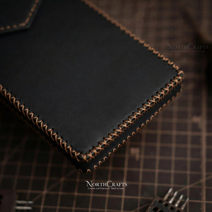 Full-Grain Leather Phone Holster with Belt Loop for iPhone 17, 16, 15 & 14 Series – Personalized Handmade – NorthCrafts | NorthCrafts