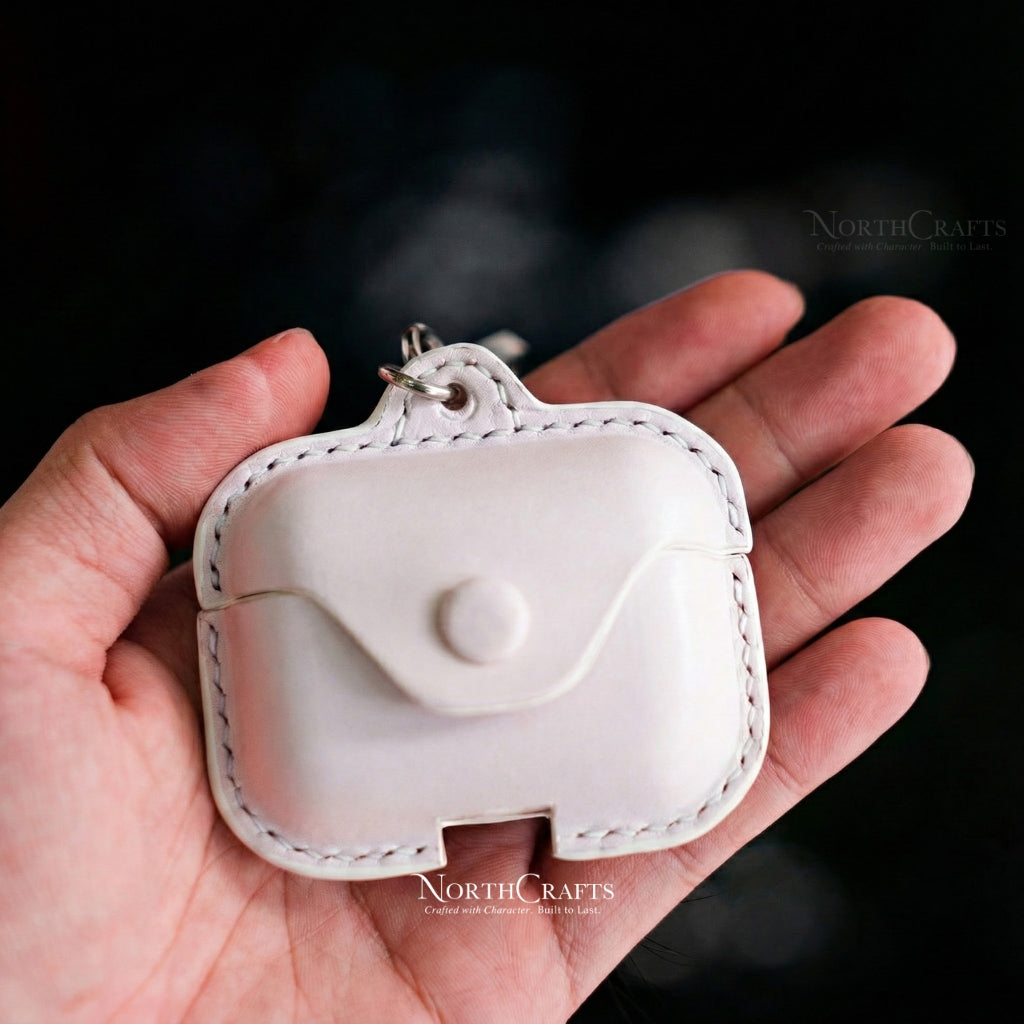 Leather AirPods 4 Cover Case – Personalized Handmade – NorthCrafts | NorthCrafts