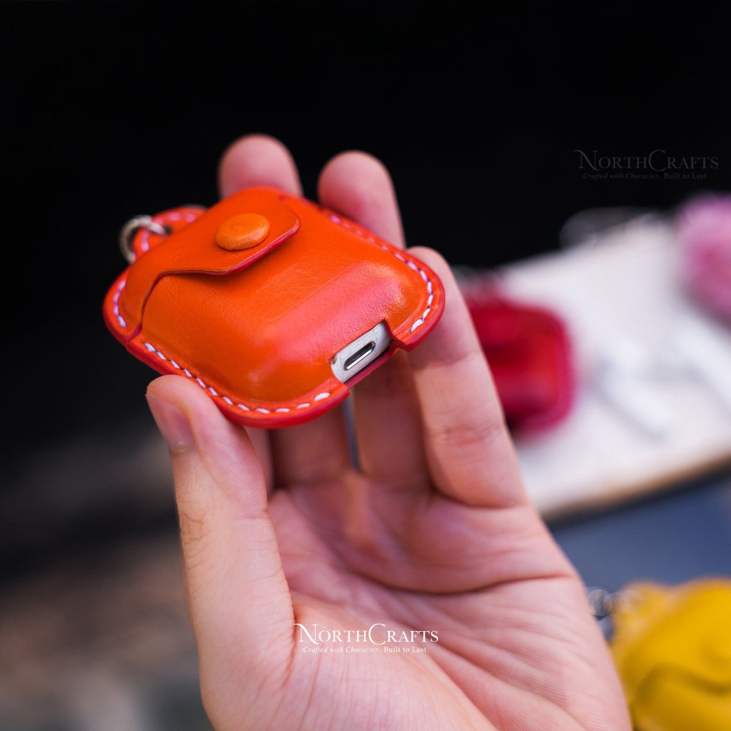 Leather AirPods Case – Personalized Handmade – NorthCrafts | NorthCrafts