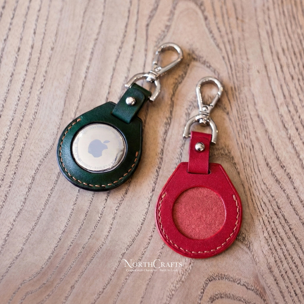 Leather AirTag Case Cover Handcrafted Premium | NorthCrafts