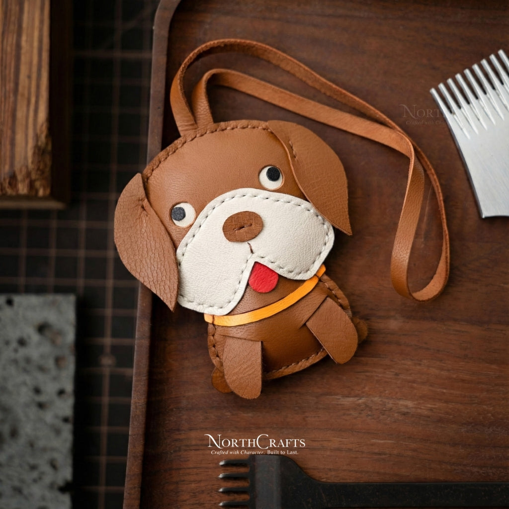 Leather Beagle Bag Charm for Women – Personalized Handmade – NorthCrafts | NorthCrafts