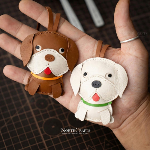 Leather Beagle Bag Charm for Women – Personalized Handmade – NorthCrafts | NorthCrafts