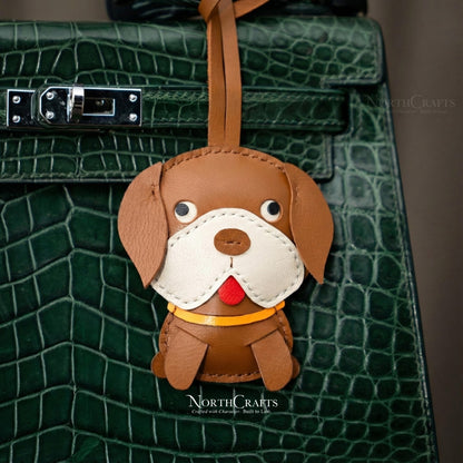 Leather Beagle Bag Charm for Women – Personalized Handmade – NorthCrafts | NorthCrafts