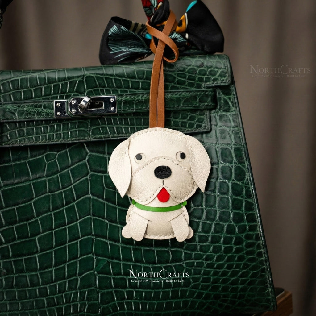 Leather Beagle Bag Charm for Women – Personalized Handmade – NorthCrafts | NorthCrafts