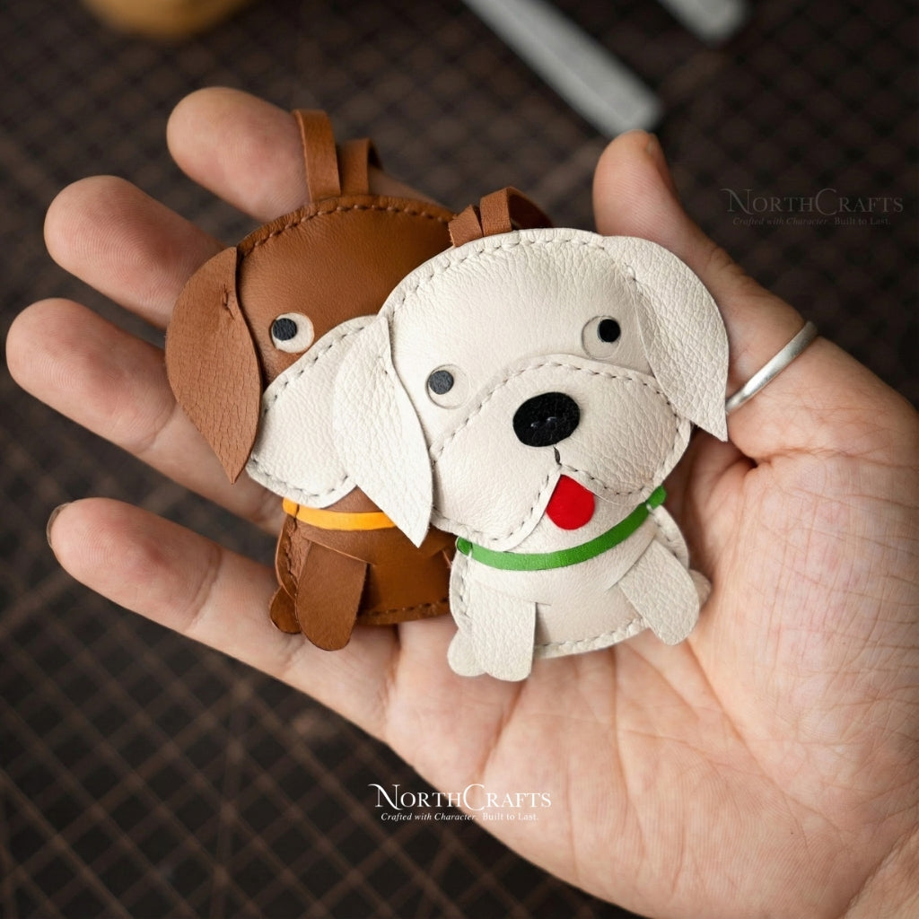 Leather Beagle Bag Charm for Women – Personalized Handmade – NorthCrafts | NorthCrafts