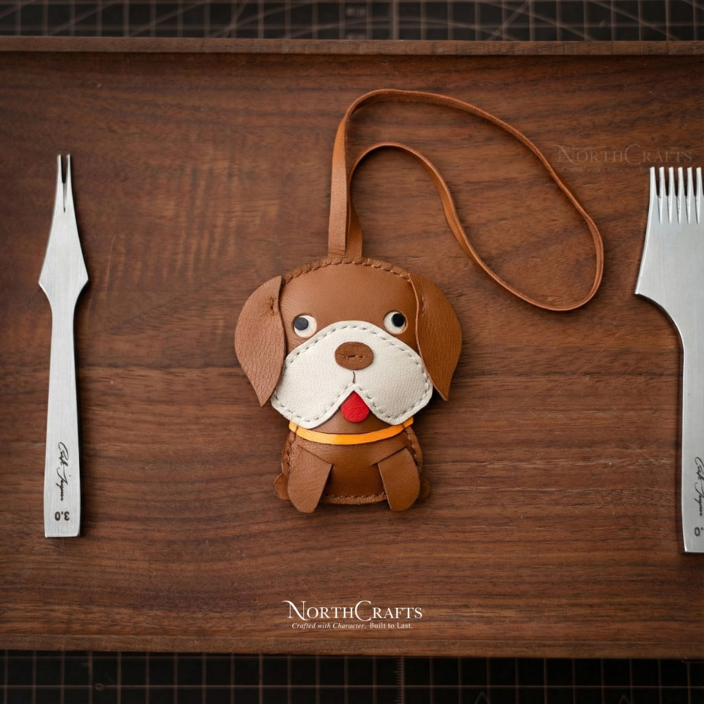 Leather Beagle Bag Charm for Women – Personalized Handmade – NorthCrafts | NorthCrafts