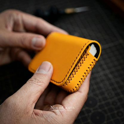 Leather Business Card Holder Case for Men – Personalized Handmade – NorthCrafts | NorthCrafts