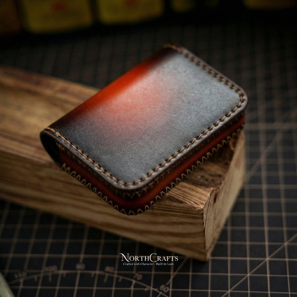 Leather Business Card Holder Case for Men – Personalized Handmade – NorthCrafts | NorthCrafts