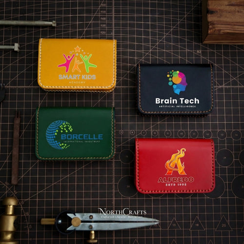 Leather Business Card Holder Case – Personalized Handmade – NorthCrafts | NorthCrafts