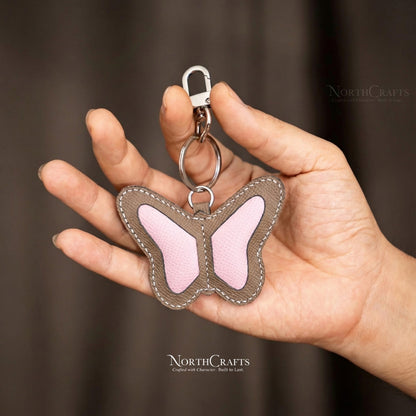 Leather Butterfly Bag Charm – Personalized Handmade – NorthCrafts | NorthCrafts