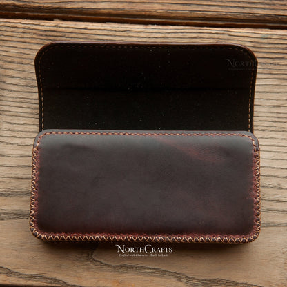 Leather Double Phone Holder with Belt Loop for Samsung Galaxy Z Series, S Series, A Series & M Series – Personalized Handmade – NorthCrafts | NorthCrafts