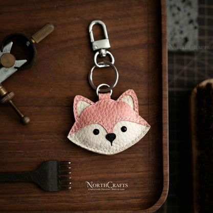 Leather Fox Bag Charm – Personalized Handmade – NorthCrafts | NorthCrafts