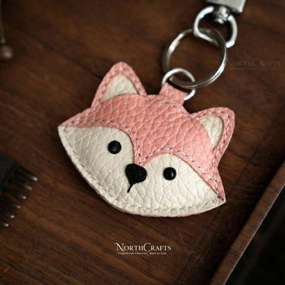 Leather Fox Bag Charm – Personalized Handmade – NorthCrafts | NorthCrafts