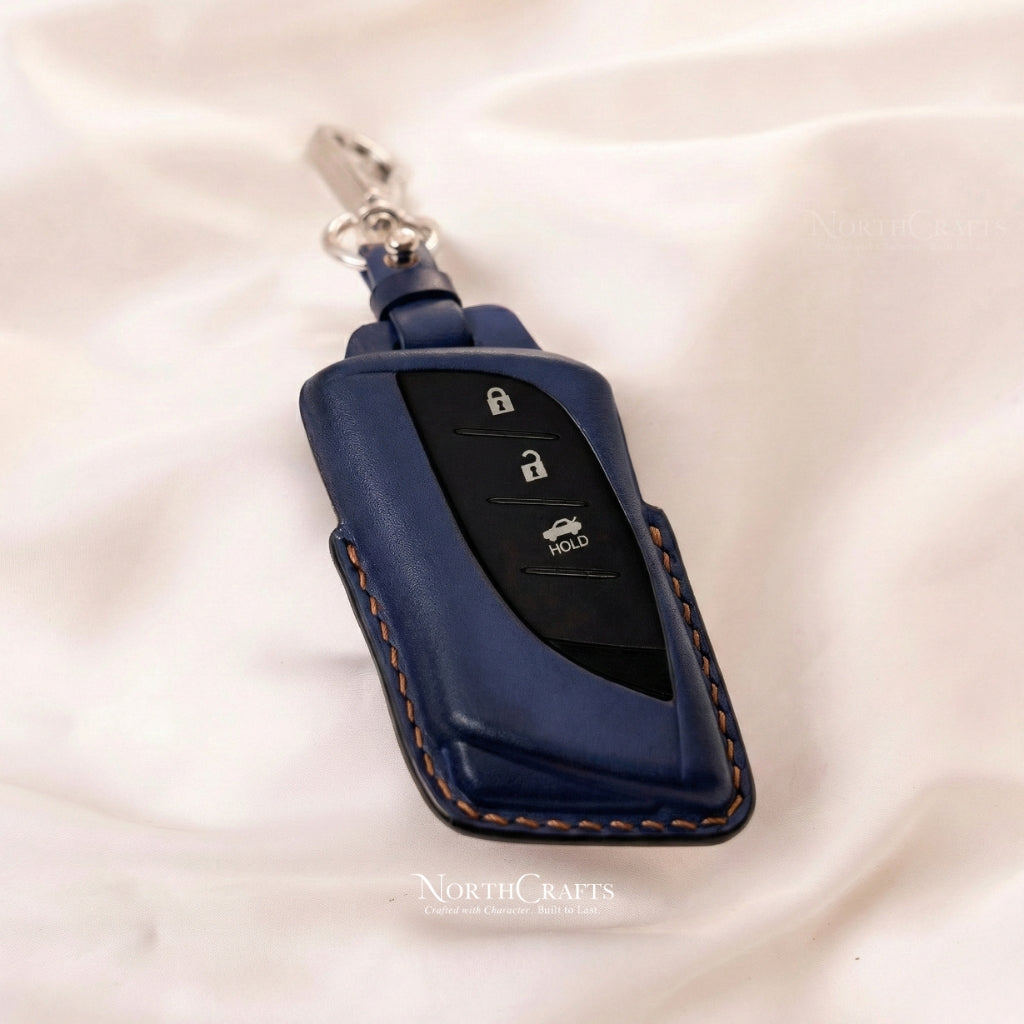 Leather Key Fob Cover for Lexus ES350 ES300h LC500 LC500h LS500 LS500h UX200 UX250h GX460 Premium | NorthCrafts