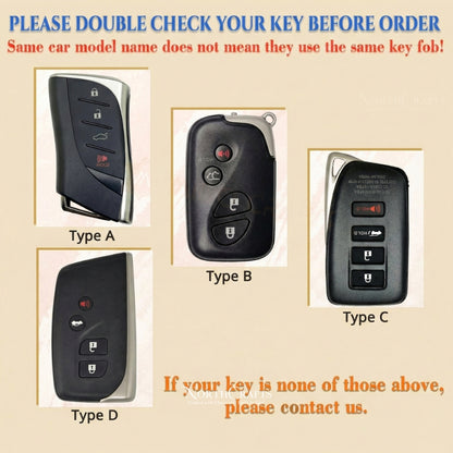 Leather Key Fob Cover for Lexus ES350 ES300h LC500 LC500h LS500 LS500h UX200 UX250h GX460 Premium | NorthCrafts