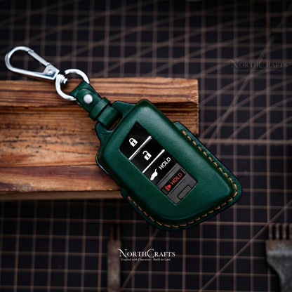 Leather Key Fob Cover for ILX, MDX, RDX & RLX – Personalized Handmade – NorthCrafts | NorthCrafts