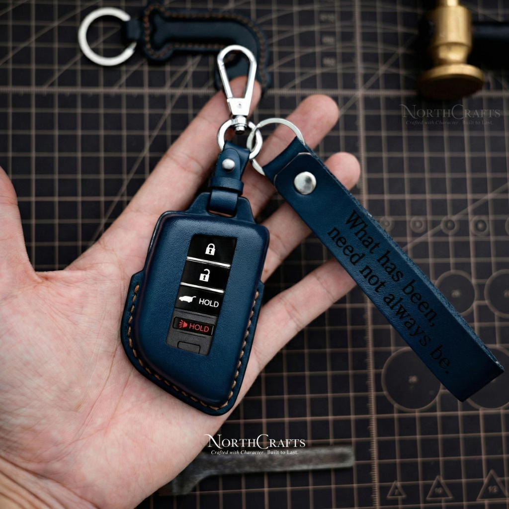 Leather Key Fob Cover for ILX, MDX, RDX & RLX – Personalized Handmade – NorthCrafts | NorthCrafts
