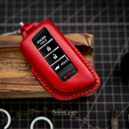 Leather Key Fob Cover for Acura MDX, CDX, NSX, RDX, RLX, TLX & TLX-L – Personalized Handmade – NorthCrafts | NorthCrafts