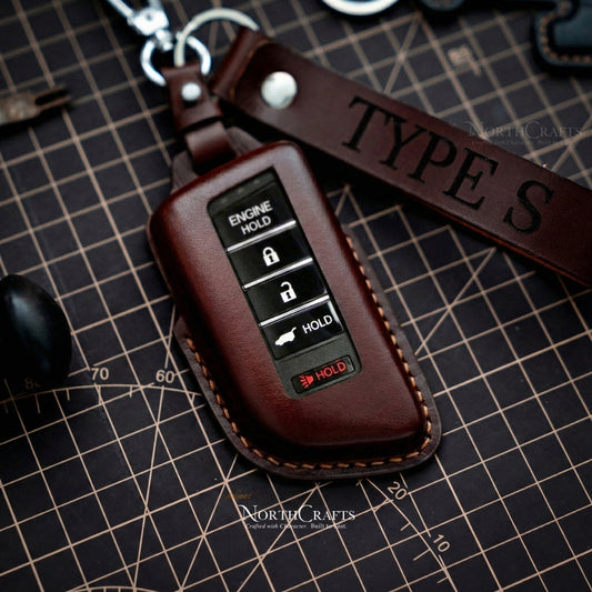 Leather Key Fob Cover for Acura MDX, CDX, NSX, RDX, RLX, TLX & TLX-L – Personalized Handmade – NorthCrafts | NorthCrafts