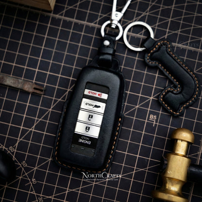 Leather Key Fob Cover for Acura RDX, ILX, TLX, TSX, MDX, RSX, TL & NSX – Personalized Handmade – NorthCrafts | NorthCrafts