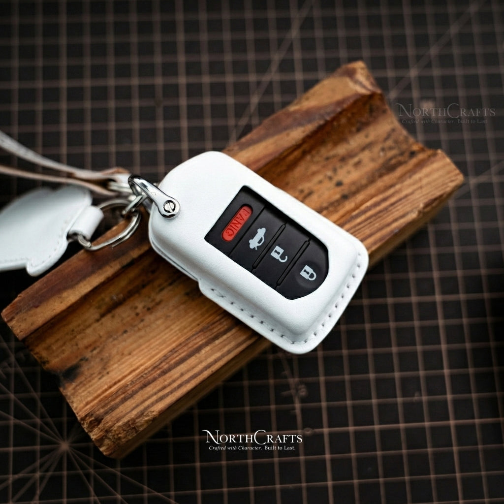 Leather Key Fob Cover for Acura MDX, CDX, NSX, RDX, RLX, TLX & TLX-L – Personalized Handmade – NorthCrafts | NorthCrafts