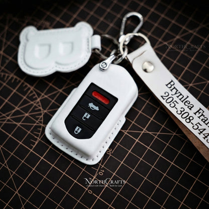 Leather Key Fob Cover for Acura MDX, CDX, NSX, RDX, RLX, TLX & TLX-L – Personalized Handmade – NorthCrafts | NorthCrafts