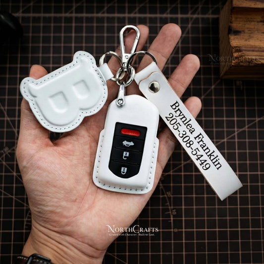 Leather Key Fob Cover for Acura MDX, CDX, NSX, RDX, RLX, TLX & TLX-L – Personalized Handmade – NorthCrafts | NorthCrafts