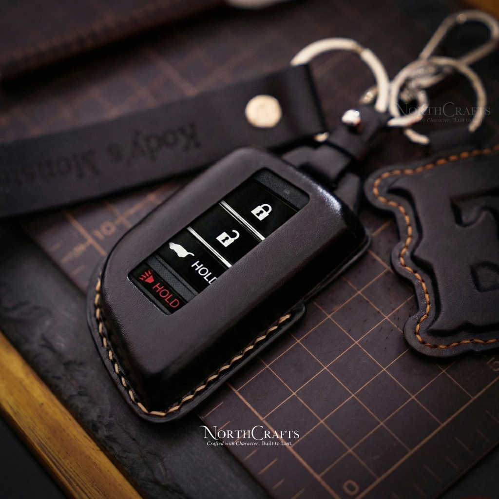 Leather Key Fob Cover for Acura MDX, CDX, NSX, RDX, RLX, TLX & TLX-L – Personalized Handmade – NorthCrafts | NorthCrafts