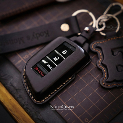 Leather Key Fob Cover for Acura MDX, CDX, NSX, RDX, RLX, TLX & TLX-L – Personalized Handmade – NorthCrafts | NorthCrafts
