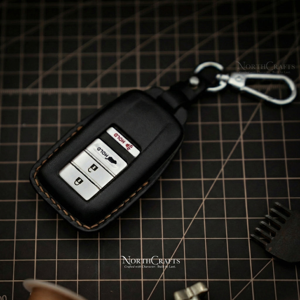 Leather Key Fob Cover for Acura MDX, CDX, NSX, RDX, TLX & TLX-L – Personalized Handmade – NorthCrafts | NorthCrafts