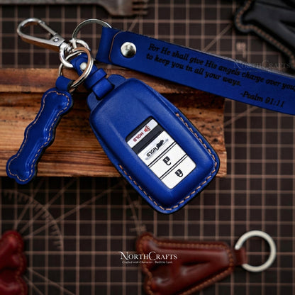 Leather Key Fob Cover for Acura MDX, CDX, NSX, RDX, TLX & TLX-L – Personalized Handmade – NorthCrafts | NorthCrafts
