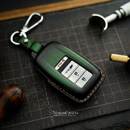 Leather Key Fob Cover for Acura MDX, CDX, NSX, RDX, TLX & TLX-L – Personalized Handmade – NorthCrafts | NorthCrafts