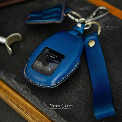 Leather Key Fob Cover for Bentley Continental GT Flying Spur Bentayga | NorthCrafts