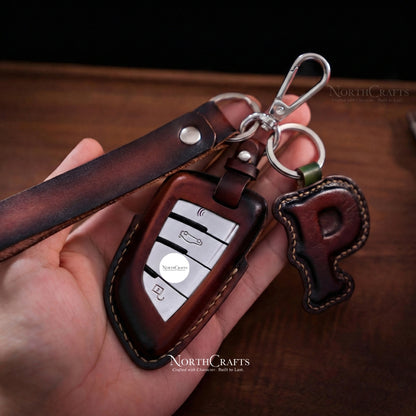 Leather Key Fob Cover for BMW 2, 3, 5, 6, 7 Series, M5, X1, X2, X3, X5 & X6 – Personalized Handmade – NorthCrafts | NorthCrafts