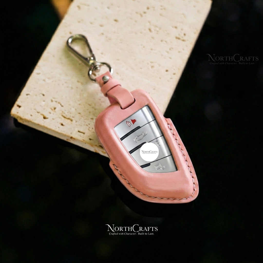 Leather Key Fob Cover for BMW 2, 3, 5, 6, 7 Series, M5, X1, X2, X3, X5 & X6 – Personalized Handmade – NorthCrafts | NorthCrafts