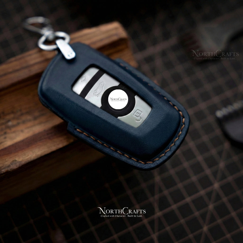 Leather Key Fob Cover for BMW 1, 2, 3, 5, 6, 7 Series, X3, X4, M2, M3, M4, M5 & M6 – Personalized Handmade – NorthCrafts | NorthCrafts