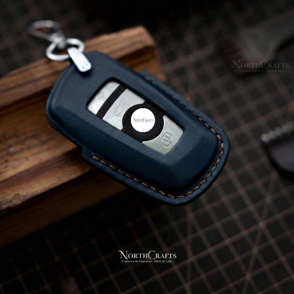 Leather Key Fob Cover for BMW 1, 2, 3, 5, 6, 7 Series, X3, X4, M2, M3, M4, M5 & M6 – Personalized Handmade – NorthCrafts | NorthCrafts