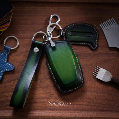 Leather Key Fob Cover for BMW 1, 2, 3, 5, 6, 7 Series, X3, X4, M2, M3, M4, M5 & M6 – Personalized Handmade – NorthCrafts | NorthCrafts