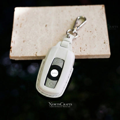Leather Key Fob Cover for BMW X1, X2, X3, X5, X6 & 5 Series – Personalized Handmade – NorthCrafts | NorthCrafts